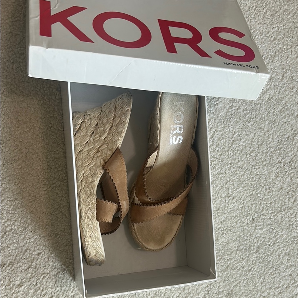 Michael Kors Brown Espadrille Shoes